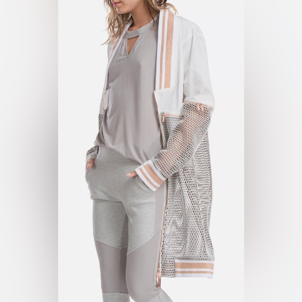 Stylish Gray and White Women's Track Pants